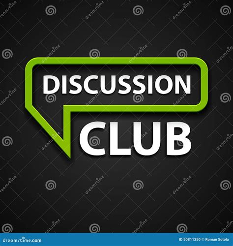 Discussion club icon stock vector. Illustration of meet - 50811350