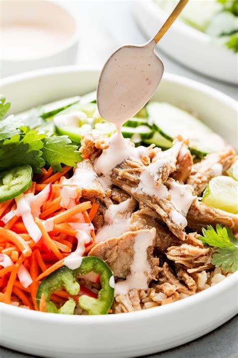Banh Mi Slow Cooker Rice Bowls