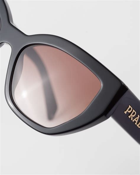 Opaque Gradient Dark Brown Lenses Sunglasses With Prada Logo | PRADA