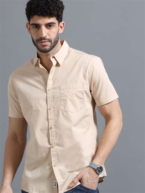Buy The Roadster Lifestyle Co Pure Cotton Half Sleeve Shirts - Shirts ...