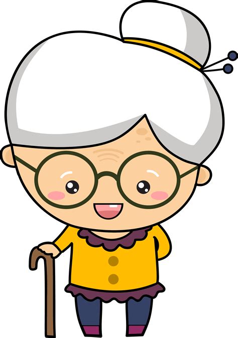 Grandmother clipart animated, Grandmother animated Transparent FREE for ...