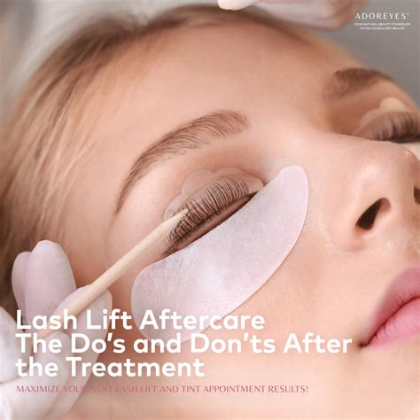 Lash Lift Aftercare - The Do's and Don'ts After the Treatment - ADOREYES