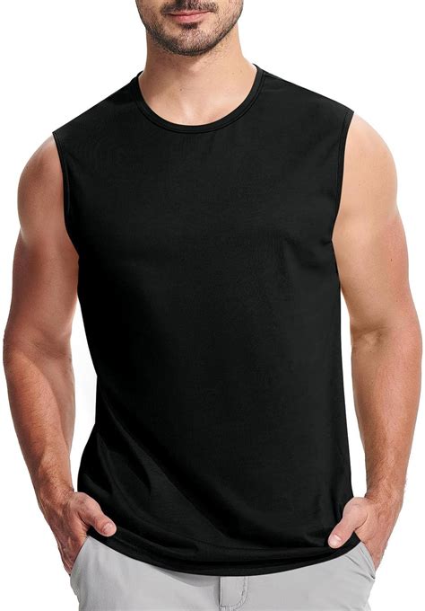 Men's Athletic Tank Tops Vest Workout Bodybuilding Workout Gym Shirts ...