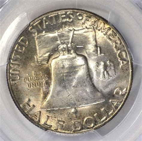 1952-S FRANKLIN HALF DOLLAR, PCGS MS-65 FBL