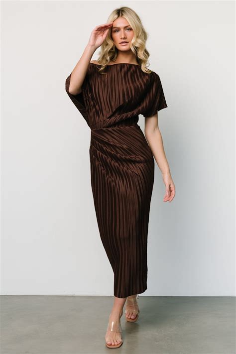 Dark brown dress – Artofit