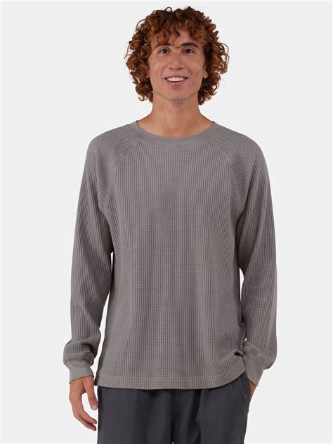 No Boundaries Men's & Big Men's Raglan Sleeve Thermal Shirt, Sizes XS ...
