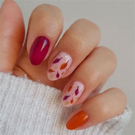 35 Fall Leaves Nail Designs To Wear This Autumn