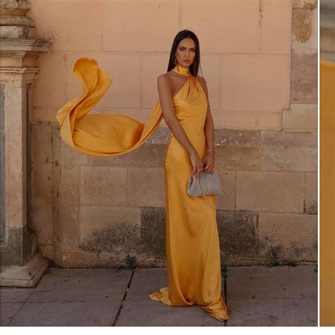 Yellow maxi gown | Yellow long dress, Women's evening dresses, Halter ...
