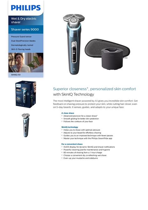 Philips S9982/50 Shaver Series 9000 Wet & Dry Electric Shaver – ET ...