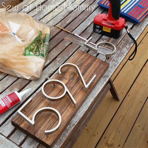 Mid Century Modern House Numbers Sign - Douroubi