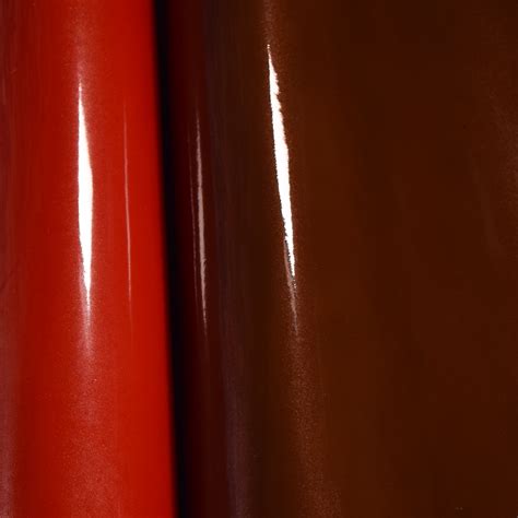 Metallic Patent - Red & Brown - Maverick Leather Company
