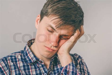 the man dozed off at work | Stock image | Colourbox