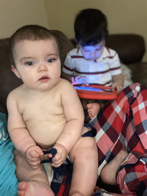 8 months of breastfeeding and 8 months of chunk. Plus 3 year old ...