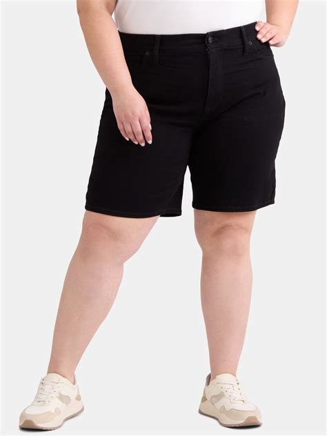Terra & Sky Women's Plus Size Bermuda Shorts, 9" Inseam, Sizes 14W-26W ...