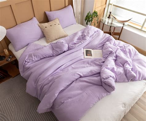 ROSGONIA Lavender Comforter Set Queen- 3pcs (1 Lilac Comforter & 2 ...