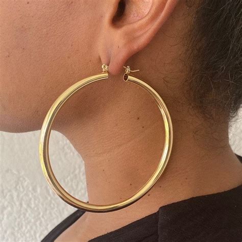 Extra Large Wide Gold Hoop Earrings at Beau Galway blog