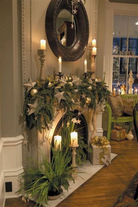 Xmas Fireplace Decor Ideas