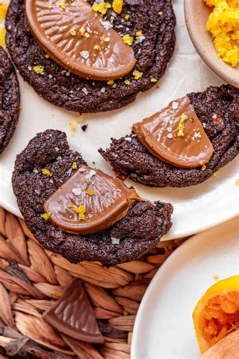 Dark Chocolate Orange Cookies - The Cozy Plum