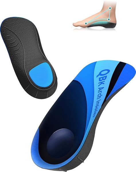 Amazon.com: Heel Pain Relief, QBK Insoles for Standing All Day, Solving Plantar Fasciitis, Arch ...