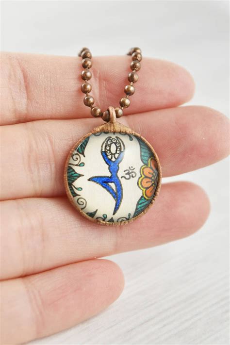 Yoga Pose Necklace Yoga Girl Jewelry Yoga Pendant Yoga Girl | Etsy