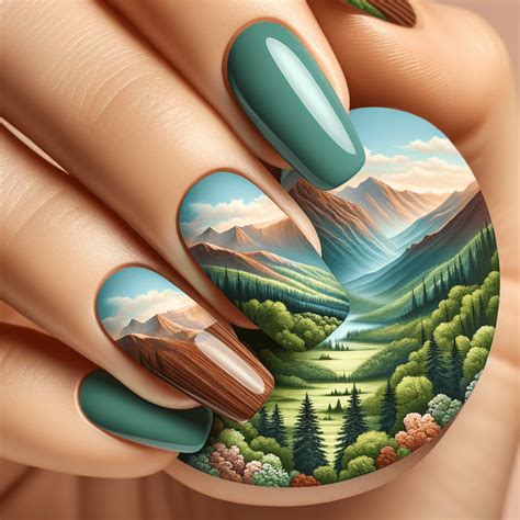 Mountain Peak Nail Art at Audrey Begay blog