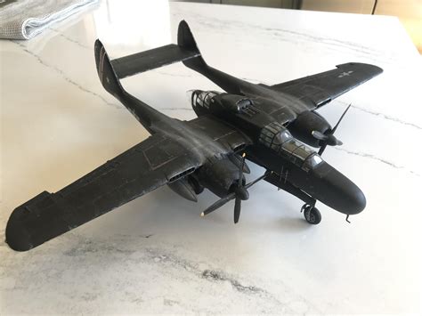Finally conquered the Revell P61 black widow after a few years of ...