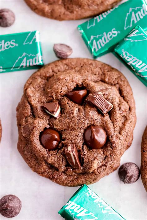 Andes Mint Cookies - Boston Girl Bakes