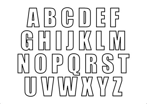 3 Inch Alphabet Letters - 12 Free PDF Printables | Printablee