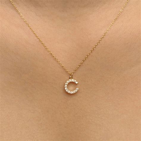 Initial Diamond Necklace - Nyamahjewelry