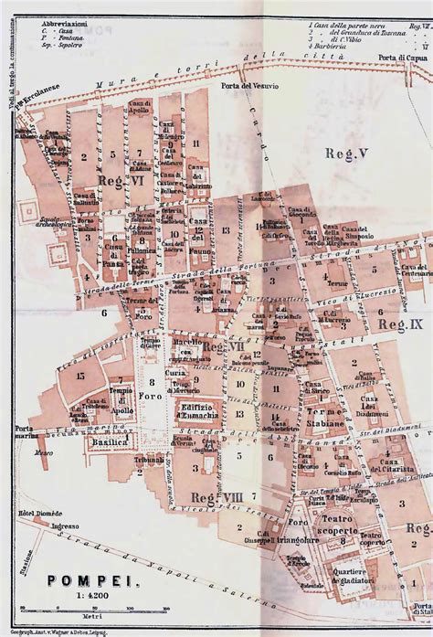 maps pompeii