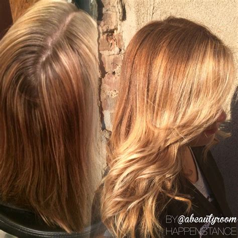 Color correction grown out highlights to a natural blonde balayage ...