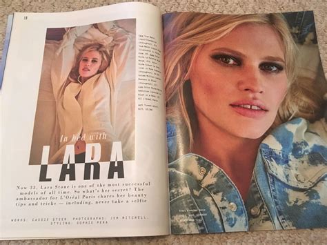 LARA STONE - Cover Interview Sunday Times Style UK magazine 25th June ...