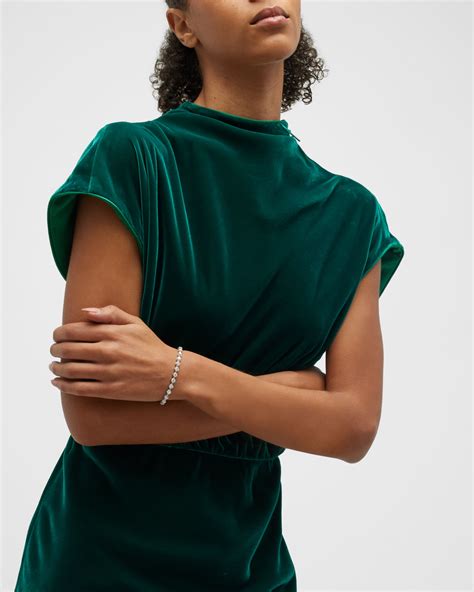 Neiman Marcus Diamonds 18K White Gold Diamond Bracelet, 7"L, 10.08tcw | Neiman Marcus