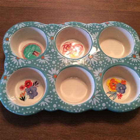 Pioneer Woman Stoneware Muffin Pan - Etsy UK