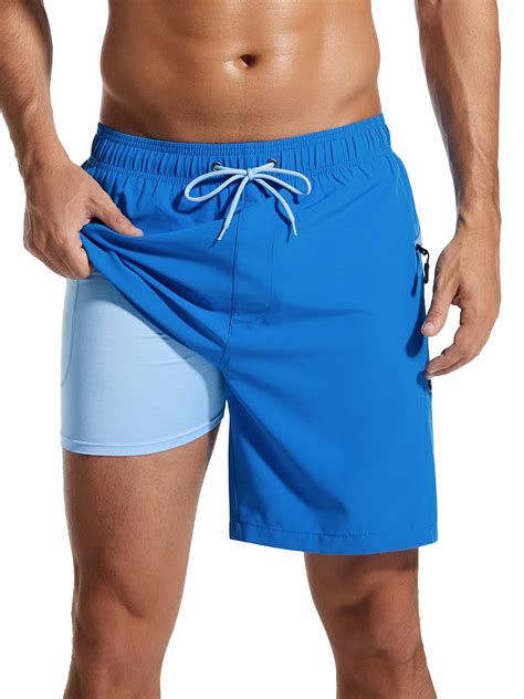 Snapklik.com : SILKWORLD Mens Bathing Suit 4 Way Stretch Mens Boxer ...