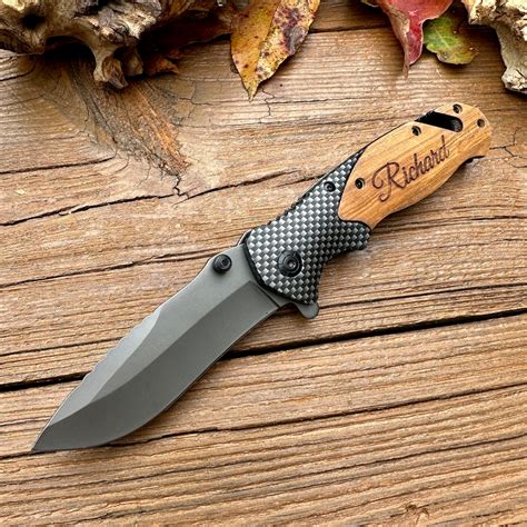 Engraved Pocket Knife Personalized Folding Knife, Gift for Men, Folding ...