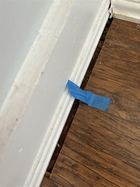 Large gap between floor and baseboard : r/fixit