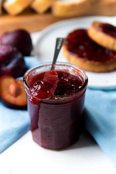 Spiced Plum Jam (No pectin, No peel) - The Flavor Bender