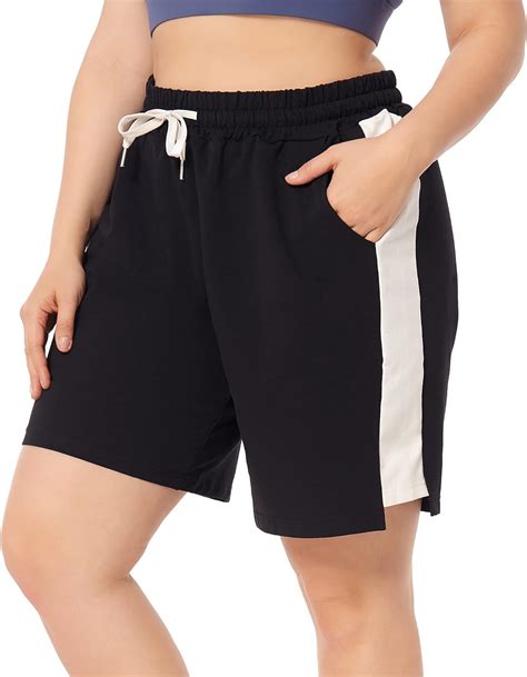 ZERDOCEAN Women's Plus Size Casual Athletic Shorts Lounge Yoga Pajama ...