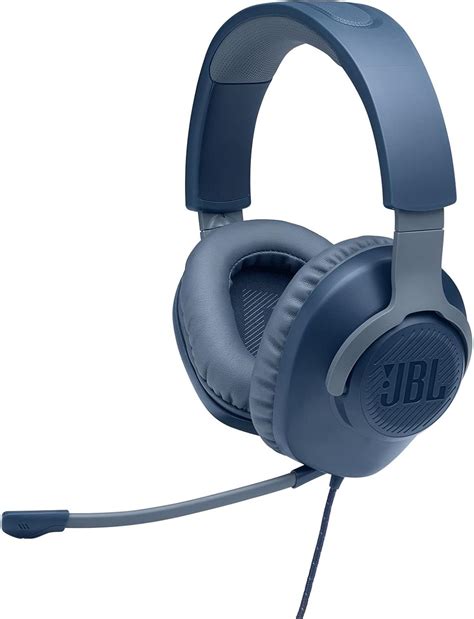 Amazon.com: JBL Quantum 100 - Wired Over-Ear Gaming Headphones - Blue ...