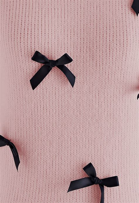 Pink Bow Sweater