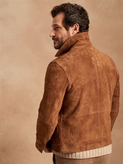 Heritage Suede Trucker Jacket | Banana Republic