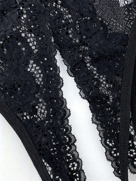 Women's Sexy Crotchless Lace Panty, Single Piece | SHEIN UK