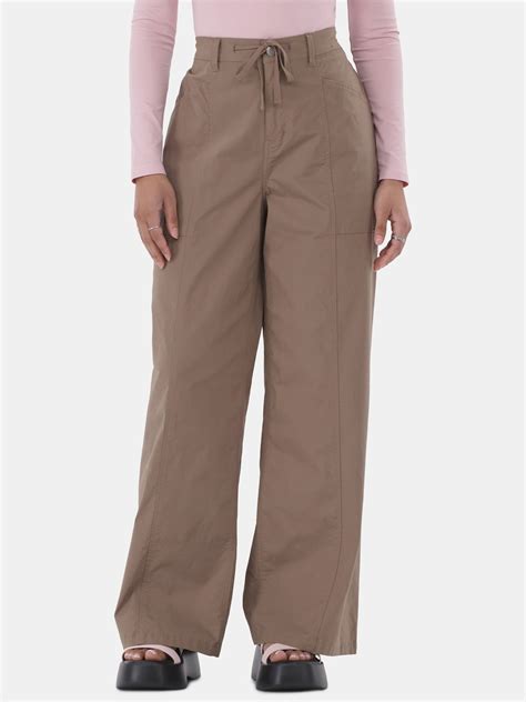 No Boundaries Wide Leg Drawstring Pants, 31” Inseam, Women’s and Women ...