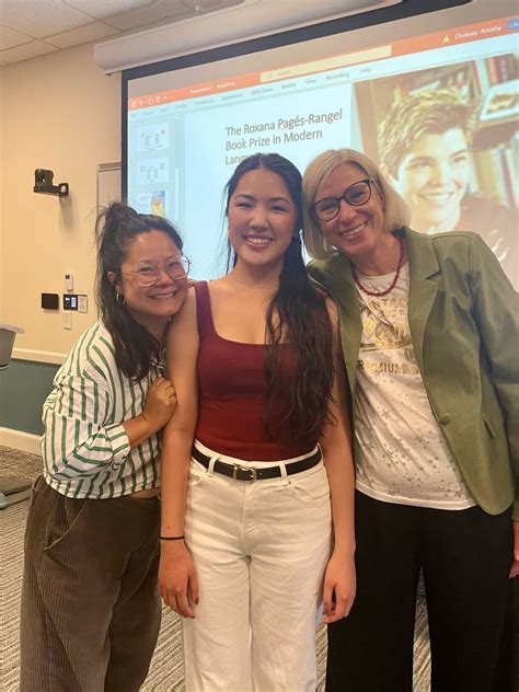 I’m honored to receive the Outstanding Student in French award from Phi… | Isabelle Han