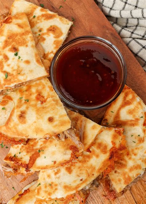 Pulled Pork Quesadilla - Barefeet in the Kitchen