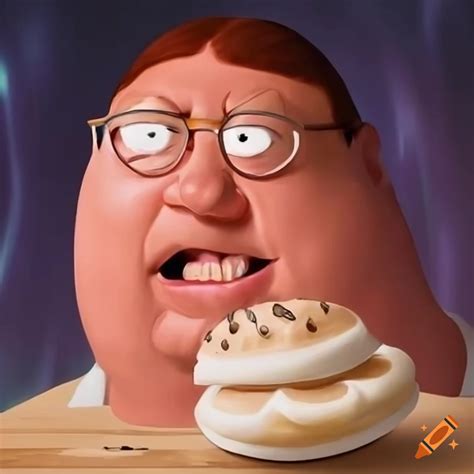 Hyper realistic depiction of peter griffin with aurora borealis on Craiyon