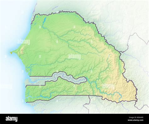 Map of senegal hi-res stock photography and images - Alamy