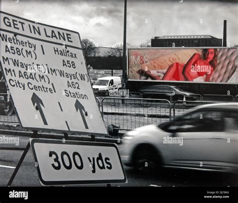 Naked girl on a poster distracting morning drivers in Leeds Yorkshire ...