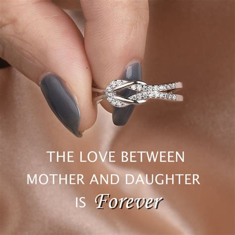 The Love Between Mother And Daughter Is Forever - Square Knot Ring ...